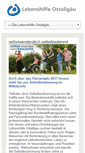 Mobile Screenshot of lebenshilfe-ostallgaeu.de